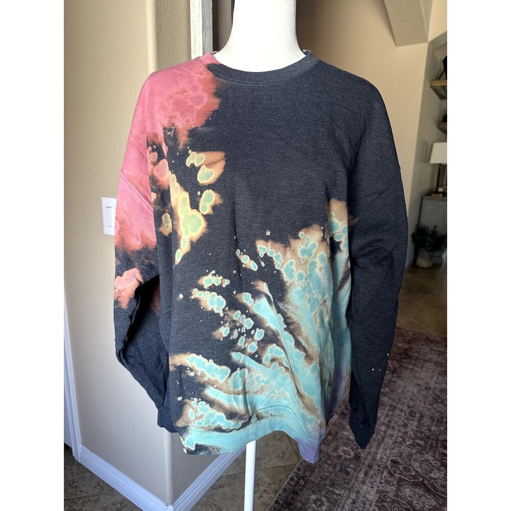 Athletic Bleach Dye Sweater